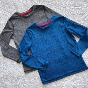 Bundle of 2 Super-Soft Long-Sleeve Athletic T-Shirts